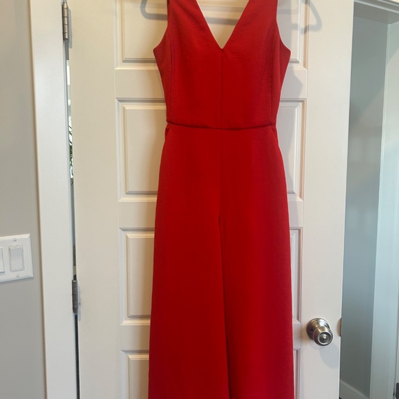 Elegant Red Jumpsuit - Picture 2 of 10